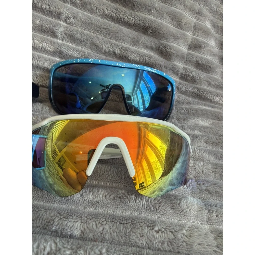 Lot of 4 Youth Mirrored Cycling Sport Sunglasses